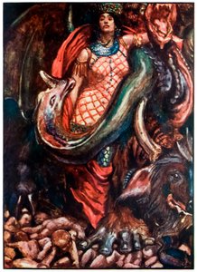 "Eppure era governato da una donna" da "Il pellegrinaggio del cristiano" di John Bunyan da John Byam Liston Shaw