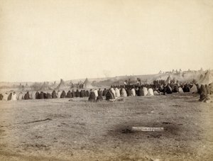 Consiglio indiano in campo ostile, 1891 da John C. H. Grabill