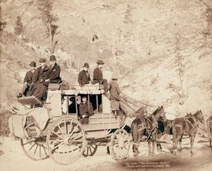La vecchia diligenza di Deadwood da John C. H. Grabill