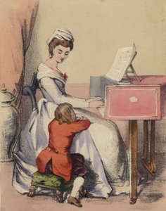 Maria Antonietta che canta al Delfino, figlio di Re Luigi XVI