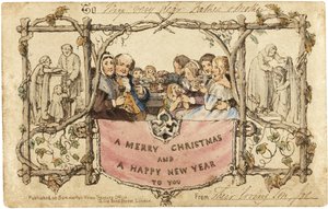 La prima cartolina di Natale, 1843