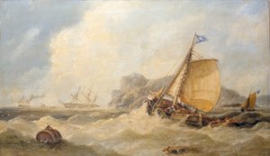 Mattina dopo una tempesta sulla costa dello Yorkshire