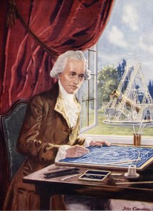 William Herschel al lavoro a Observatory House, Slough