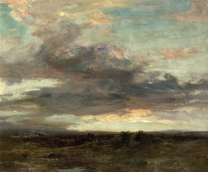 La brughiera di Argyllshire, Scozia, tramonto, 1907