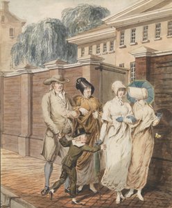 Domenica mattina davanti alla Arch Street Meeting House, Philadelphia, 1811-ca. 1813 da John Carter.