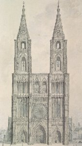 Facciata ovest della cattedrale di Strasburgo da John Carter