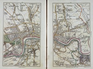 Mappa di East London, tavole 20-21, da 