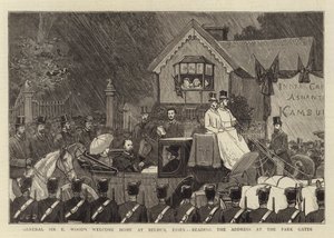 Il Benvenuto a Casa del Generale Sir E Wood a Belhus, Essex, leggendo l