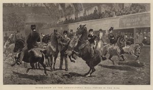 Mostra di cavalli alla Agricultural Hall, pony nel ring da John Charlton