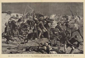 La guerra in Egitto, la carica della cavalleria della casa sotto il colonnello Ewart, a Kassassin, 28 agosto