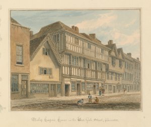 Gloucestershire - Casa di Bishop Cooper da John Chessell Buckler