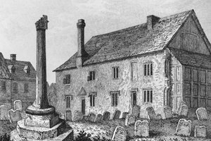 Scuola di grammatica a Dorchester, Oxfordshire da John Chessell Buckler