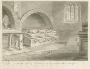 Interno della Chiesa di Draycott in the Moors da John Chessell Buckler
