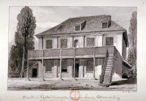 Jamaica House, Cherry Garden Street, Bermondsey, Londra, 1827 da John Chessell Buckler