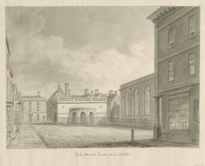 Lichfield - Casa del Mercato da John Chessell Buckler