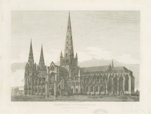 Cattedrale di Lichfield - Vista Sud-Est (incisione)