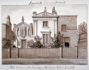 Residenza del signor Armitage in Penlington Place, Lambeth, Londra, 1828 da John Chessell Buckler
