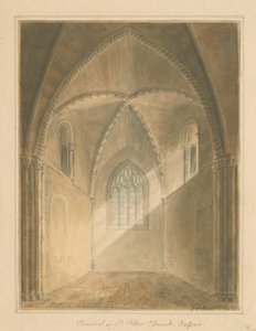 Oxfordshire - Oxford - Interno del Presbiterio della Chiesa di San Pietro, 1811 da John Chessell Buckler