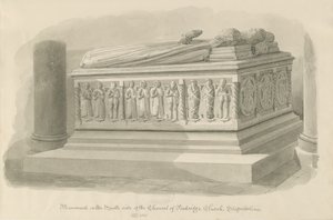 Chiesa di Penkridge - Tomba di Edward Littleton da John Chessell Buckler