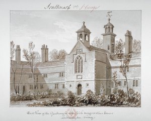 Ospedale di San Pietro, Southwark, Londra, 1827 da John Chessell Buckler