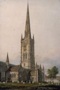 Chiesa di San Walfram, Grantham da John Chessell Buckler