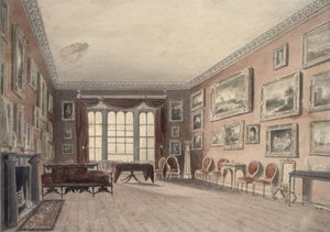 La Galleria a Browsholme, vicino a Clitheroe, Yorkshire da John Chessell Buckler