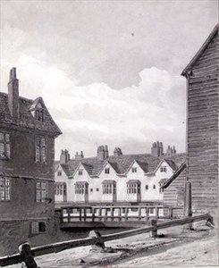 Vista del Folly a Dockhead, Bermondsey da John Chessell Buckler