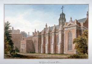 Veduta della sala a Lambeth Palace, Londra, 1831 da John Chessell Buckler