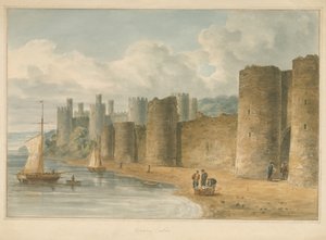 Castello di Conway, 1810 da John Chessell Buckler