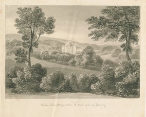 Wootton Lodge: disegno a seppia da John Chessell Buckler