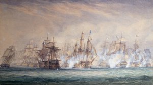 La battaglia delle Saintes da John Christian Schetky