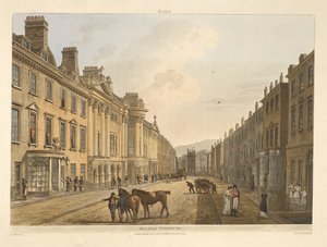 Milsom street. Bath, illustrato da una serie di vedute, dai disegni di J. C. Nattes; con descrizioni per ogni tavola. John Claude Nattes 1806