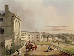 Il Crescent, (dettaglio della strada) da John Claude Nattes