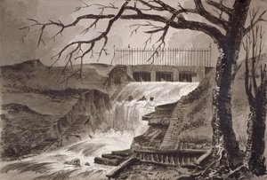 Veduta dello sbocco del Serpentine, Hyde Park, Londra, 1818