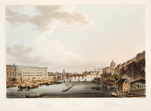 Il Louvre; Il Pont Neuf; Il Collegio delle 4 Nazioni; Quai di Voltaire, illustrazione da Versailles, Parigi e Saint Denis, pub. 1805 (acquatinta)