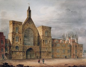 Ingresso alla Westminster Hall, 1807 da John Coney