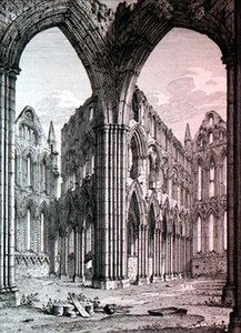 Abbazia di Whitby, Yorkshire, illustrazione da 