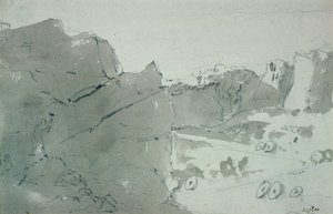 Una cava per macine nel Derbyshire, 1801 da John Constable