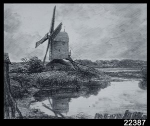 Un mulino sulle rive del fiume Stour da John Constable