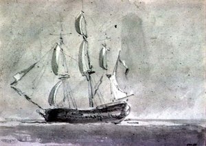 Una nave a vela da John Constable