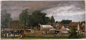 Una fiera di paese, probabilmente a East Bergholt da John Constable