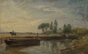 Chiatta sotto la chiusa di Flatford da John Constable