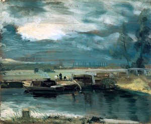Chiatte sullo Stour, con la Chiesa di Dedham in lontananza, 1811
