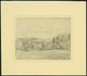 Canonica e chiesa di Binfield, Berkshire da John Constable
