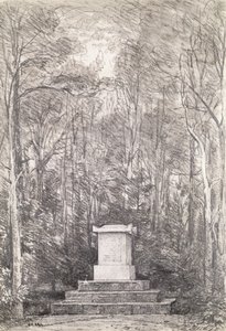Cenotafio a Sir Joshua Reynolds a Coleorton Hall, Leicestershire, 1823 da John Constable