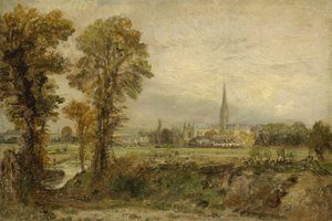 Vista Distante della Cattedrale di Salisbury da John Constable
