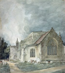 Chiesa di East Bergholt, c.1805-11 da John Constable