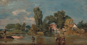 Mulino di Flatford, tra il 1810 e il 1811 da John Constable
