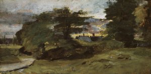 Paesaggio con cottage, 1809-10 da John Constable