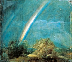 Paesaggio con doppio arcobaleno da John Constable